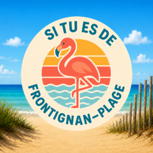 L Autocollant Si tu es de Frontignan-Plage